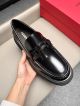 Ferragamo Man Black Calfskin Business Leather Shoes 0428119 (7)_th.jpg